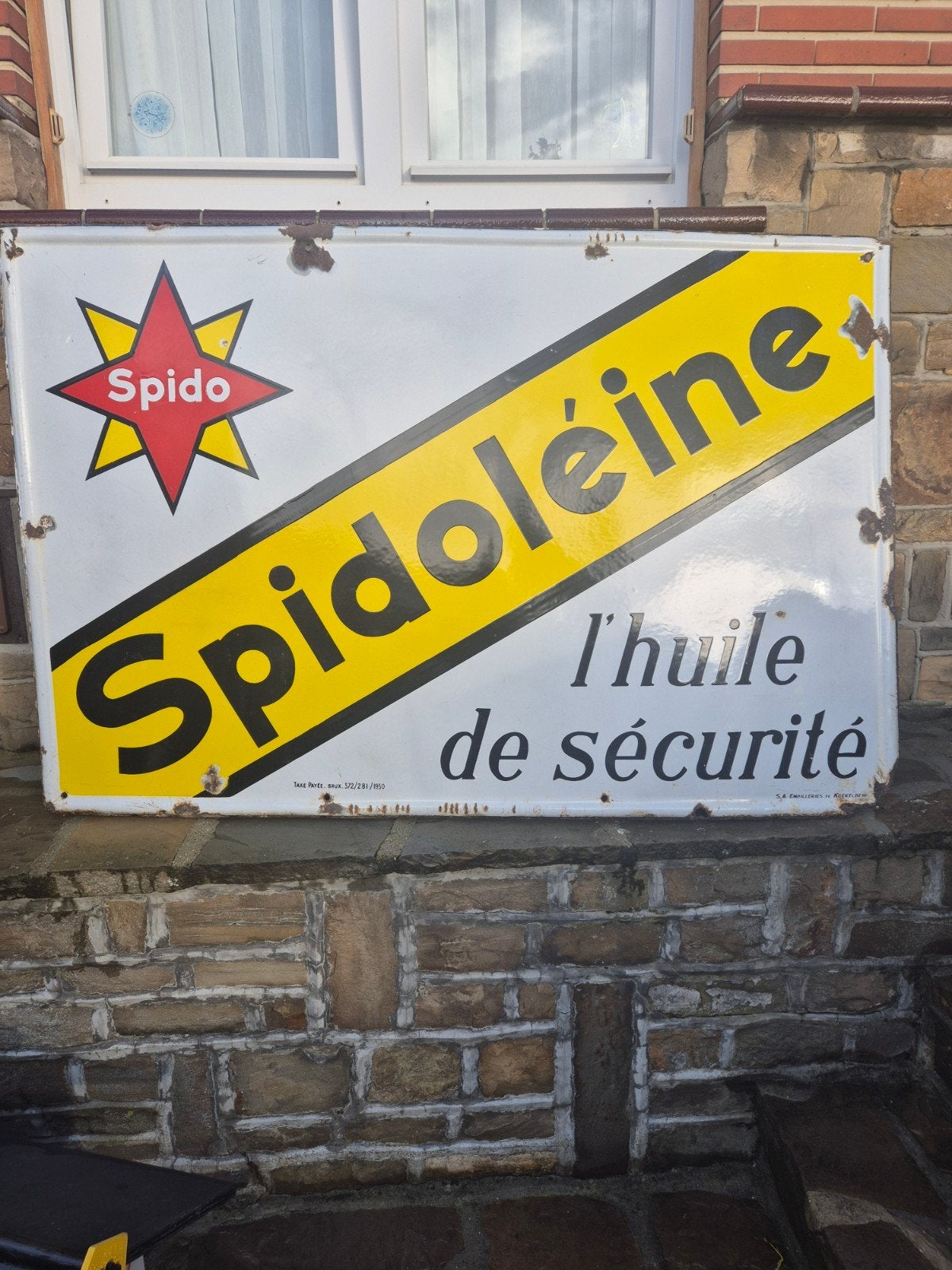 plaque emaillee spidoleine, Enlèvement ou Envoi