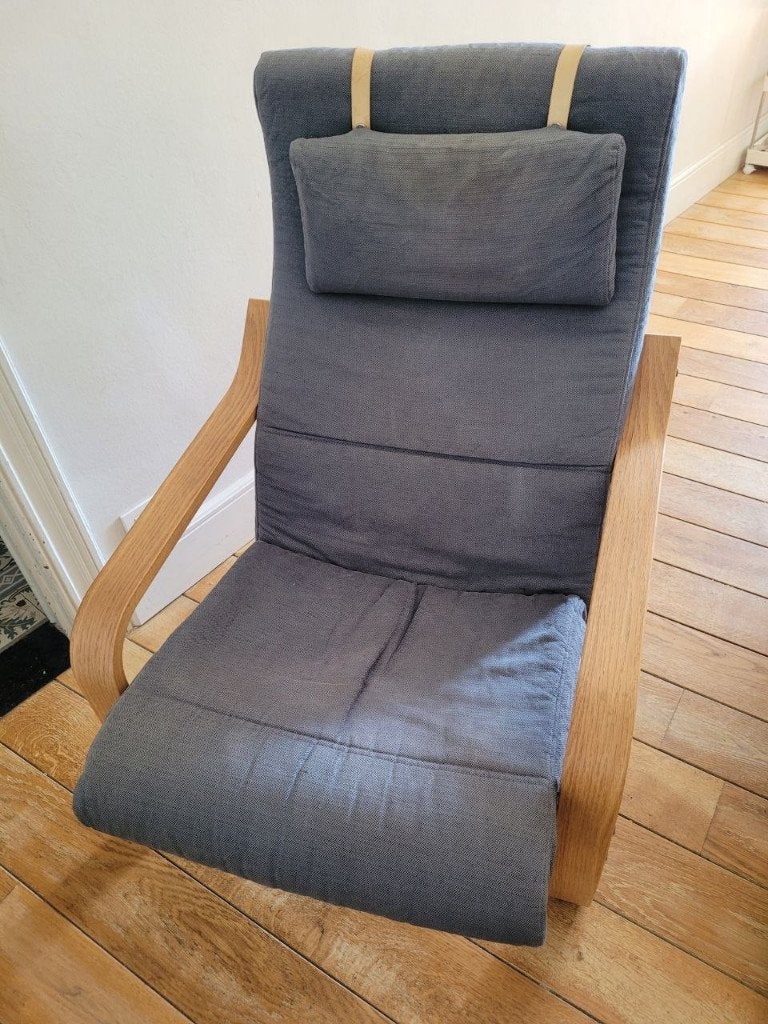 Fauteuil à bascule Ikea, 75 à 100 cm, Bois, Enlèvement, Utilisé