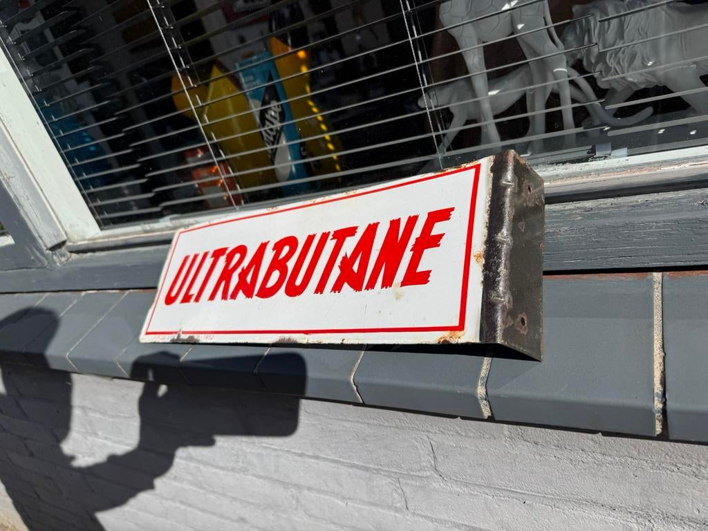 Panneau d'affichage en émail Ultrabutane 1952, Enlèvement ou Envoi
