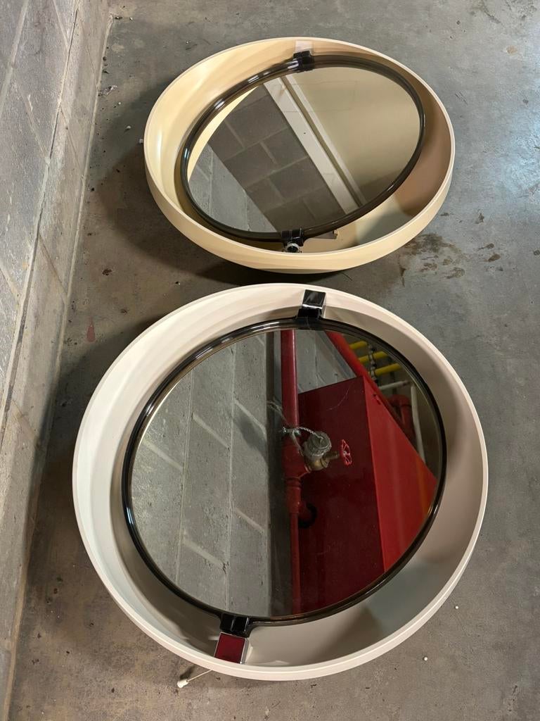 Vintage design Space Age Allibert spiegels, Ophalen, Gebruikt