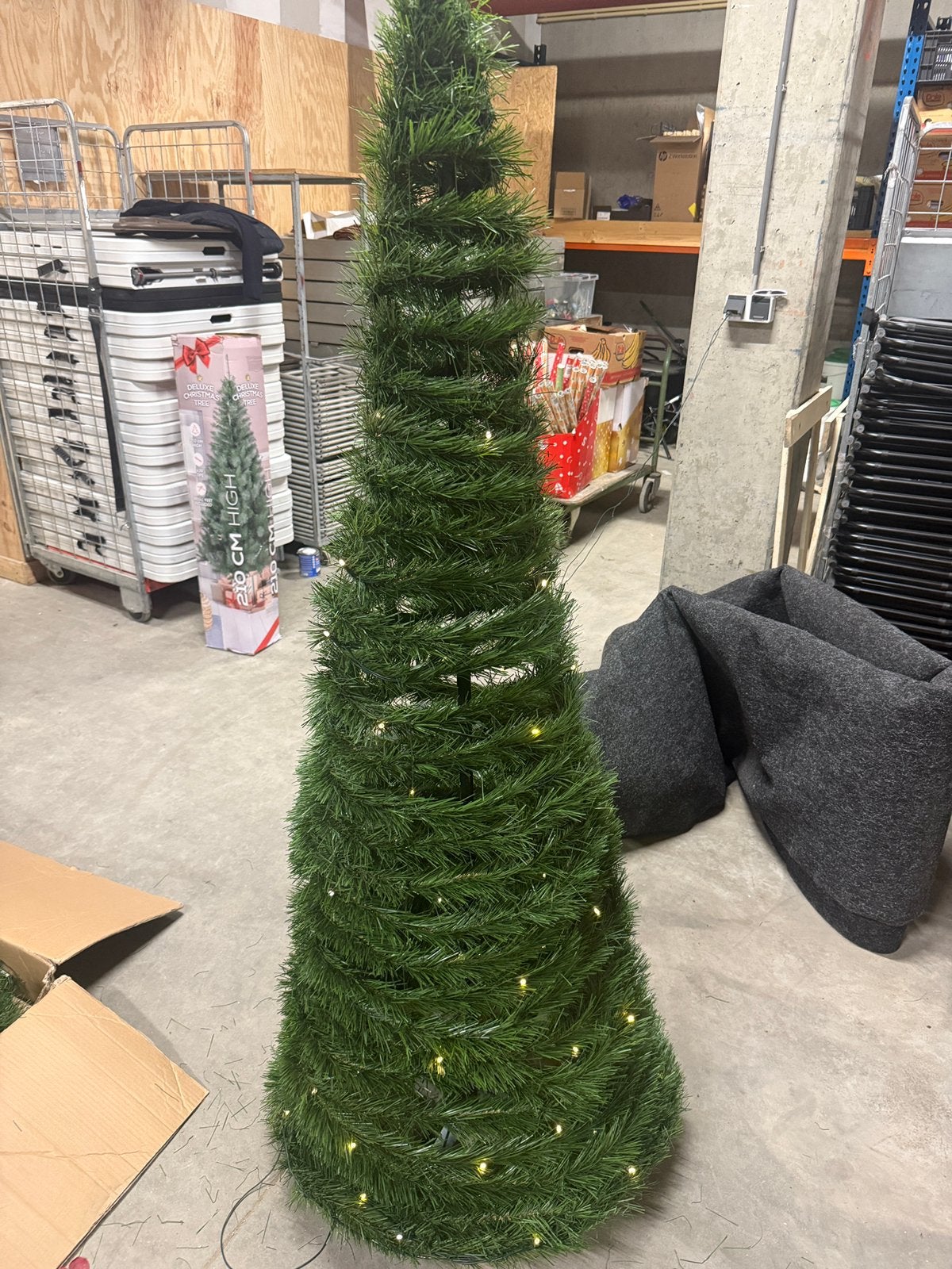Kunstjerstboom met verlichting, Diversen, Ophalen of Verzenden, Zo goed als nieuw