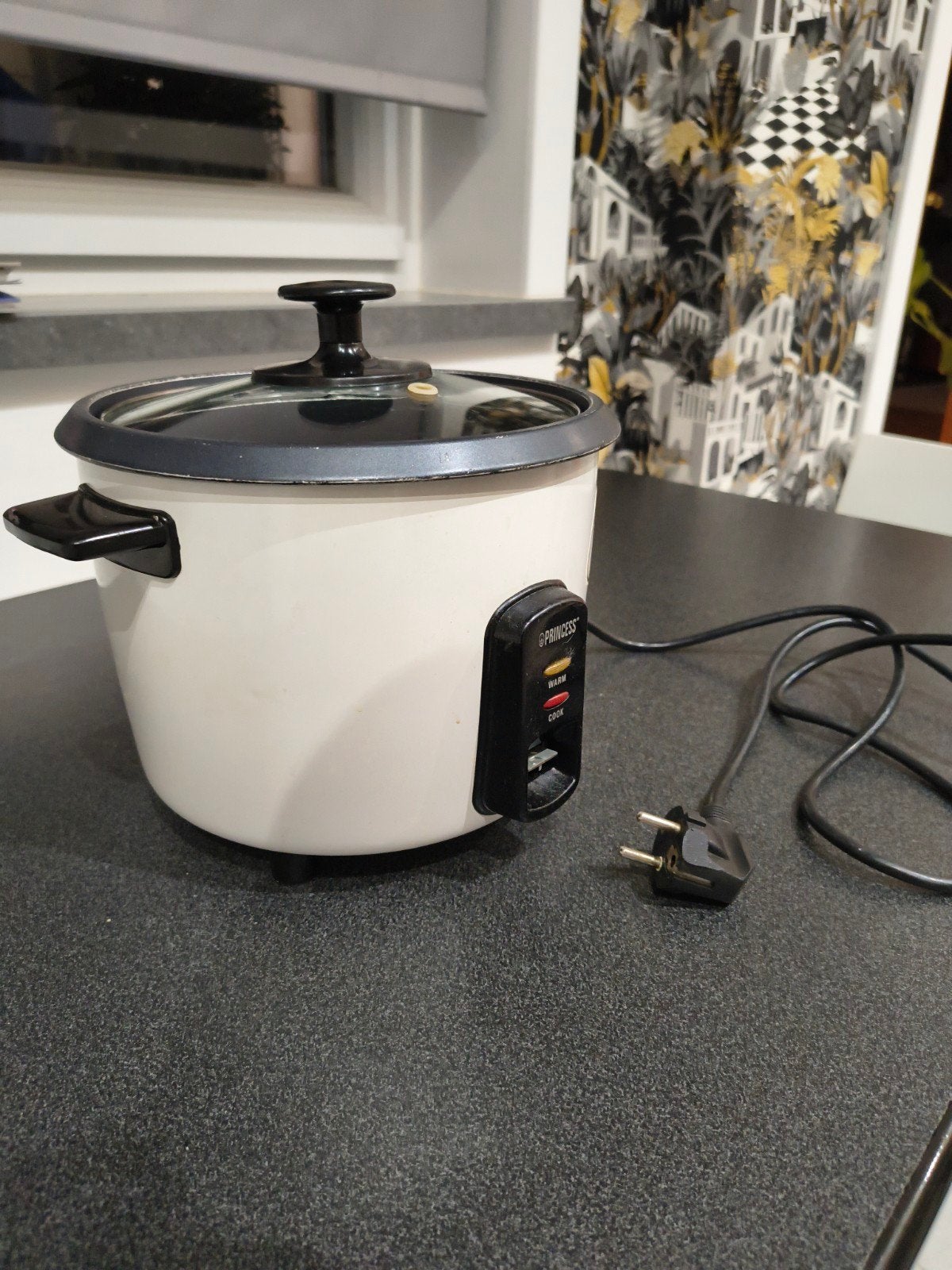Rijstkoker Pan electrische, Ophalen