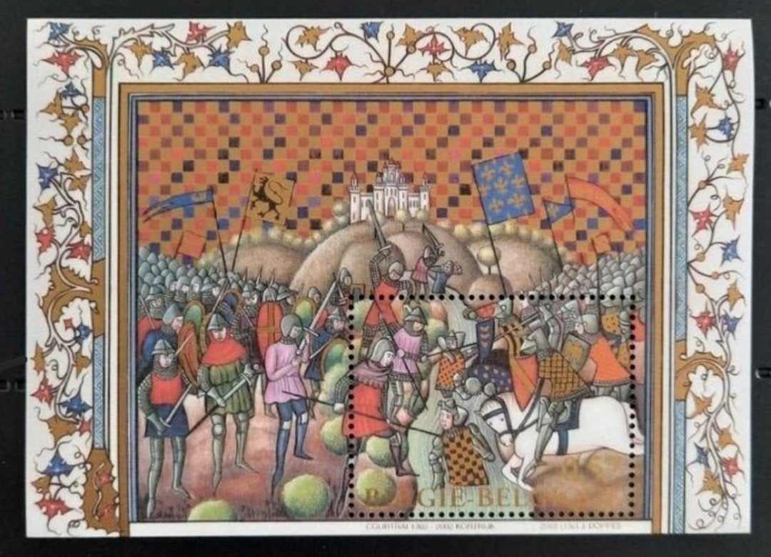 Belgique : COB 3090-BL96 ** Bataille des eperons d'or 2002., Timbres & Monnaies, Sans timbre, Neuf, Enlèvement ou Envoi, Non oblitéré
