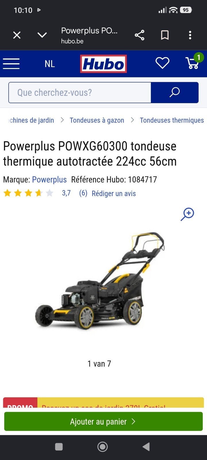 Voor Powerplus XG60300 benzine grasmaaier onderdelen, Ophalen