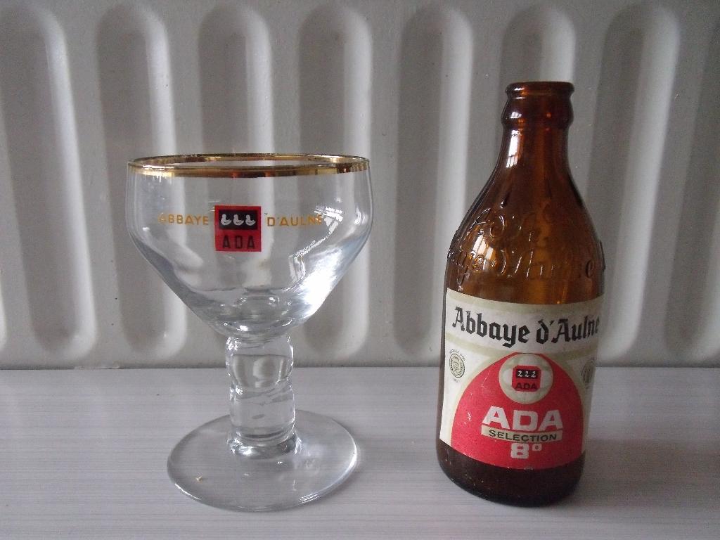 verre et bouteille ADA Abbaye d'Aulne  collection, Collections, Enlèvement, Utilisé, Verre ou Verres