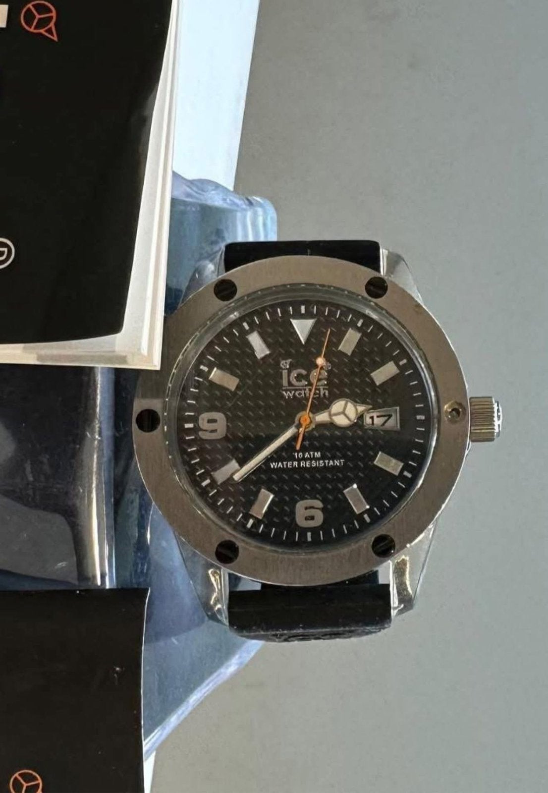 Montre homme ice watch, Ophalen of Verzenden, Zo goed als nieuw, Staal, Staal