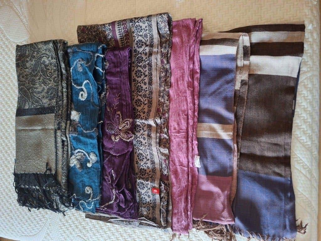 6 sjaals, Kleding | Dames, Ophalen of Verzenden, Gedragen