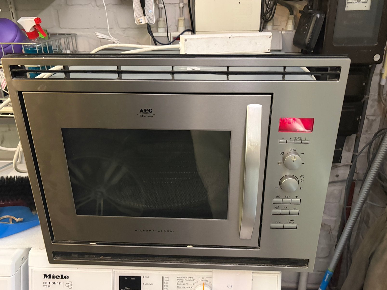 Combi microgolf oven 45x60 | Levering mogelijk, Ophalen, Zo goed als nieuw, Grill, Inbouw