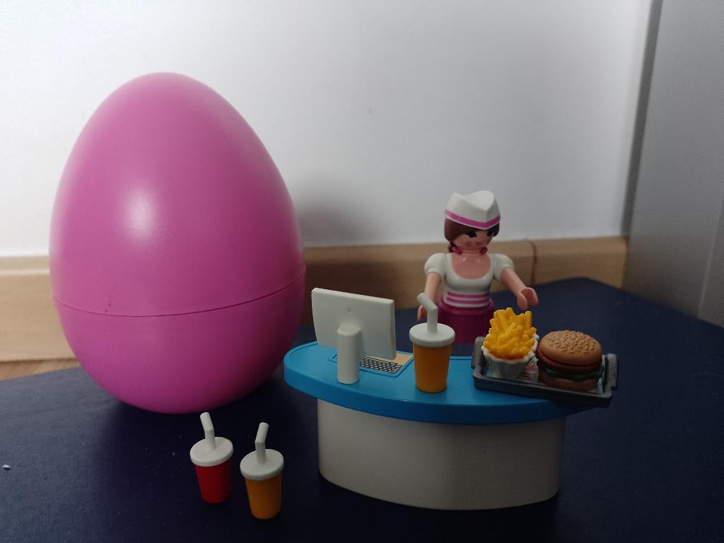 PLAYMOBIL Dienster met kassa - 70084, Ophalen of Verzenden, Gebruikt, Complete set