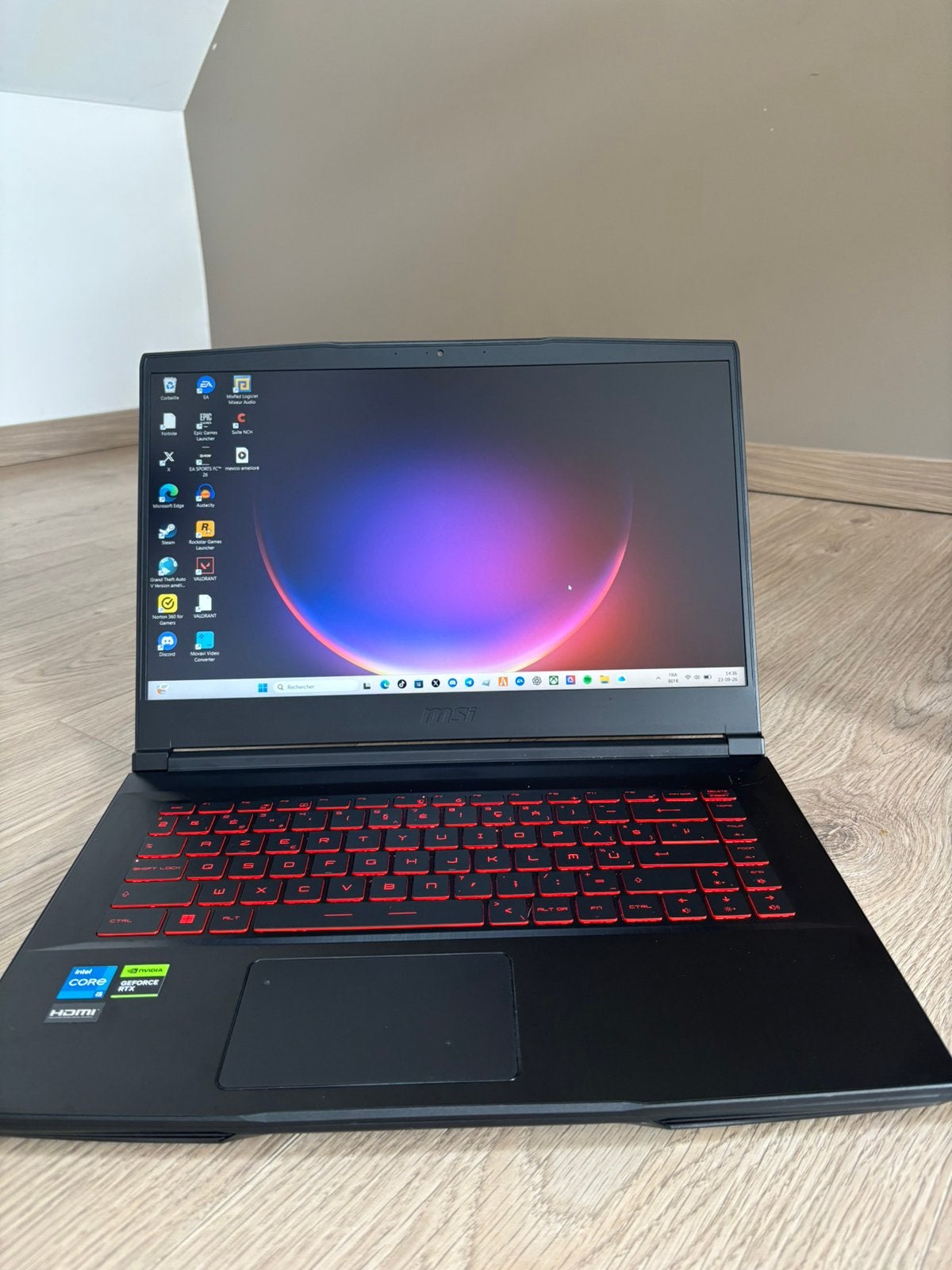 MSI pc portbable gamer, Informatique & Logiciels, Enlèvement, Comme neuf