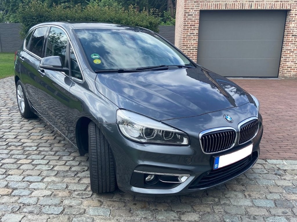BMW 218D Active Tourer Automaat, Autos, BMW, Cuir, Achat, Noir, Automatique