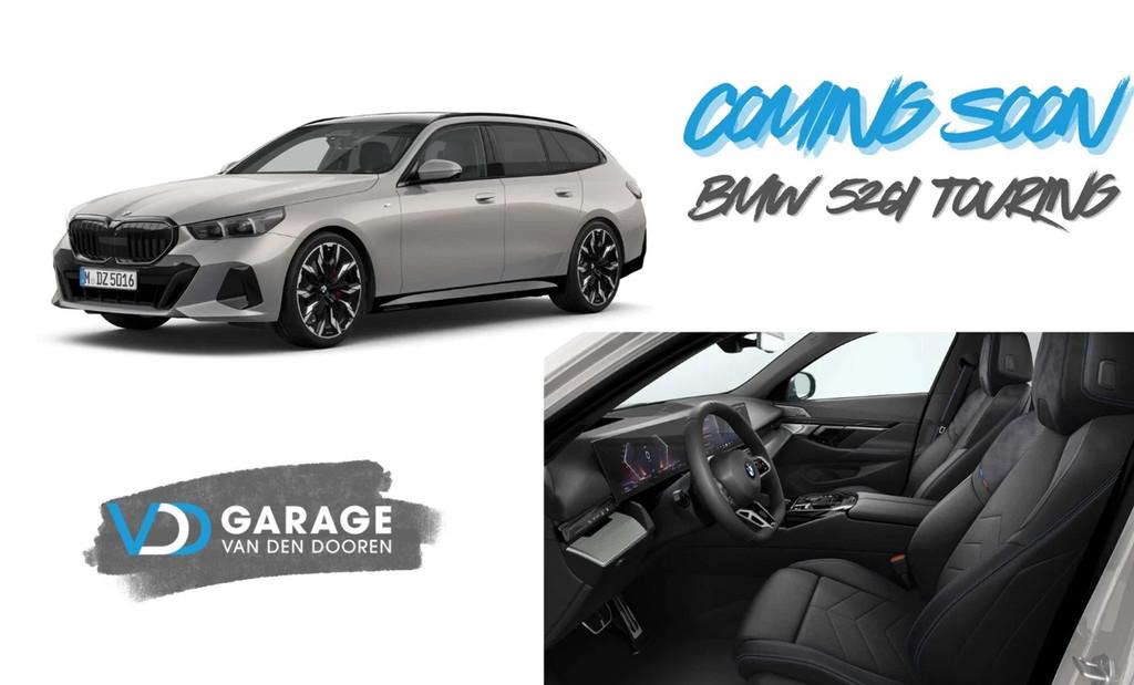 BMW 5 Serie 520 i Touring M Sport Pro /B&W / PANO/ 360/ HUD/, Autos, BMW, Argent ou Gris, Phares entièrement LED, Entreprise, Noir