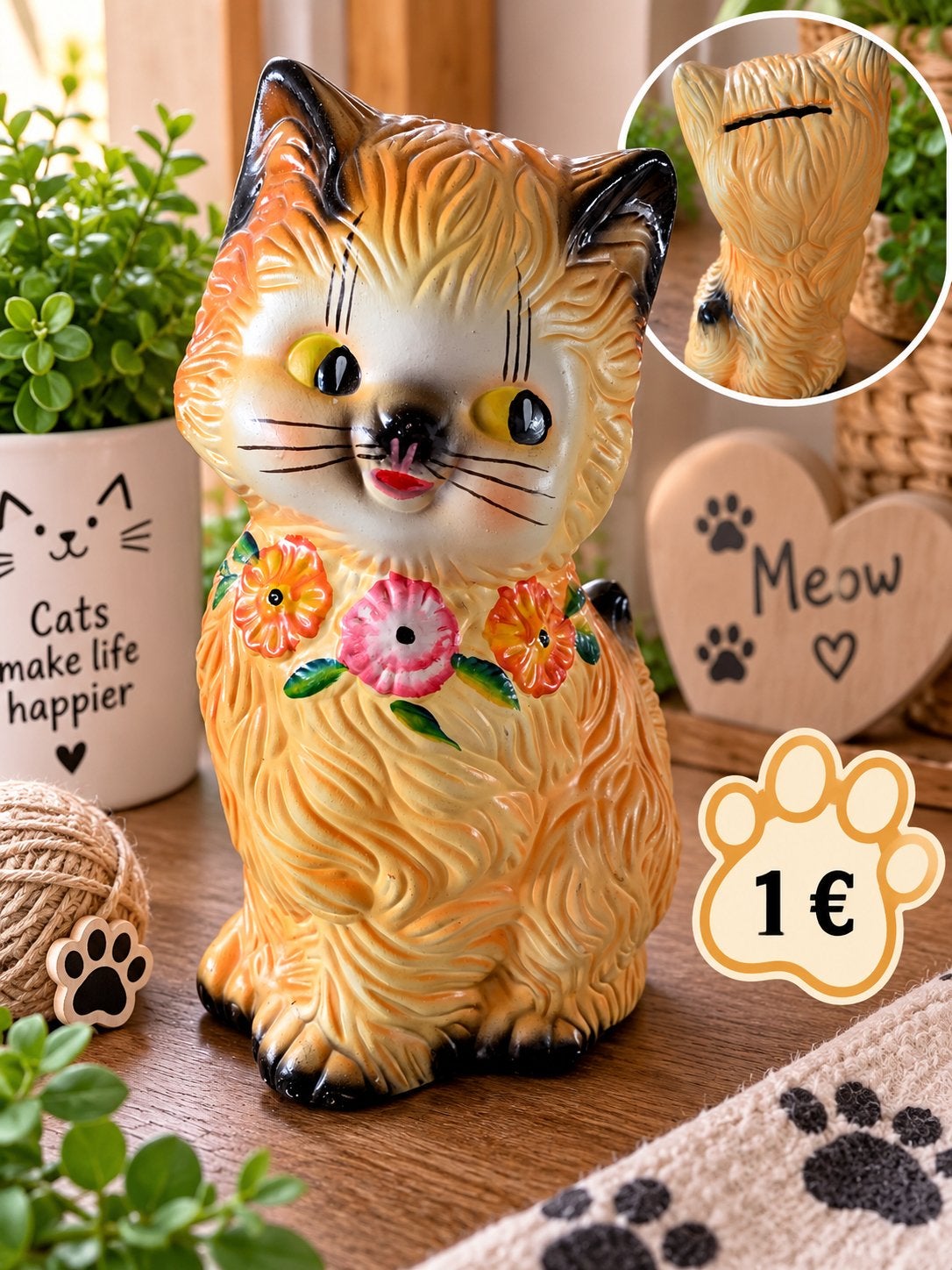 jusqu’au /tot. 14/9/26.  Tirelire modèle chat, Collections, Tirelires, Enlèvement
