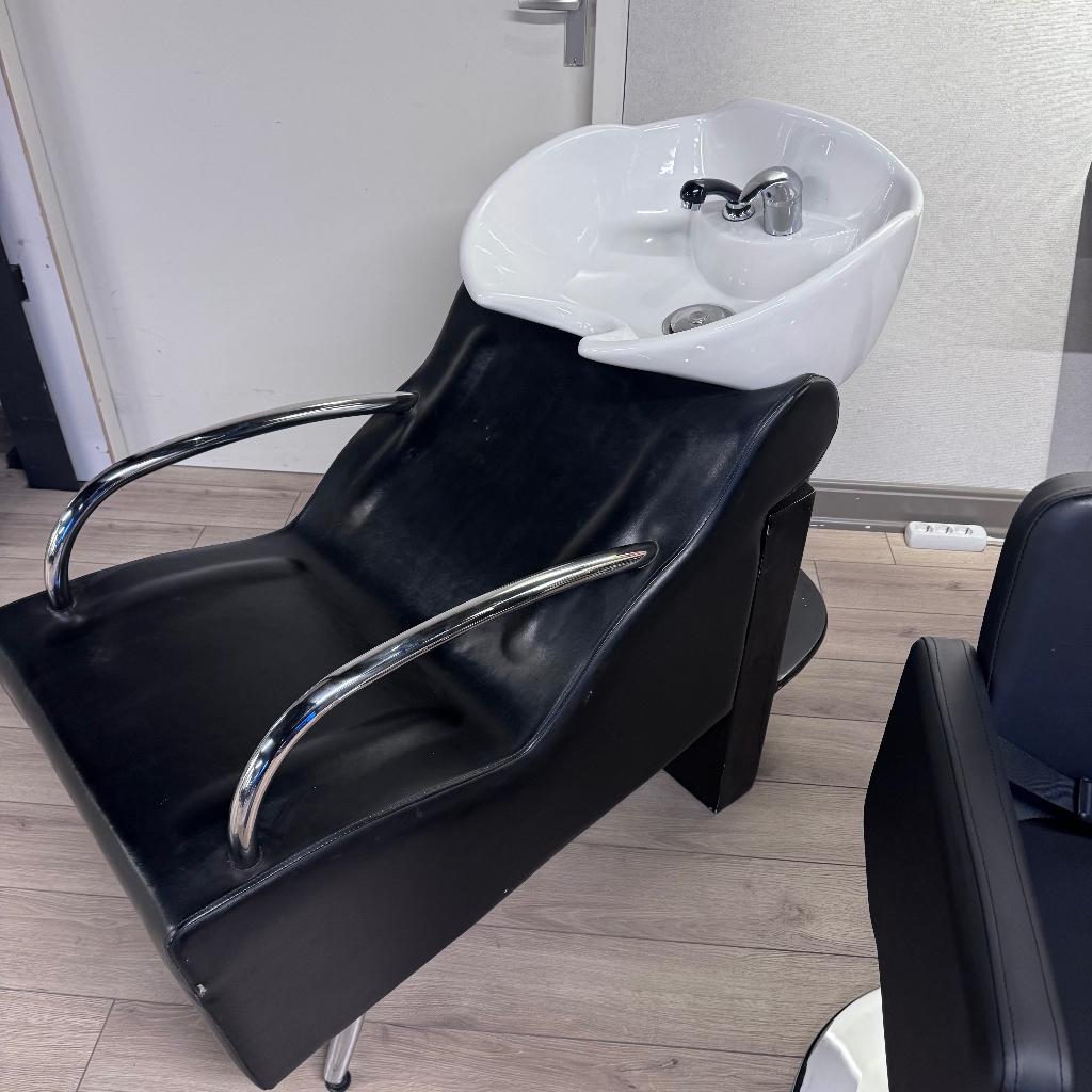 WASUNIT WASHUNIT ZWART VOETSTEUN KAPPER KAPSALON THUISKAPPER, Enlèvement ou Envoi, Neuf