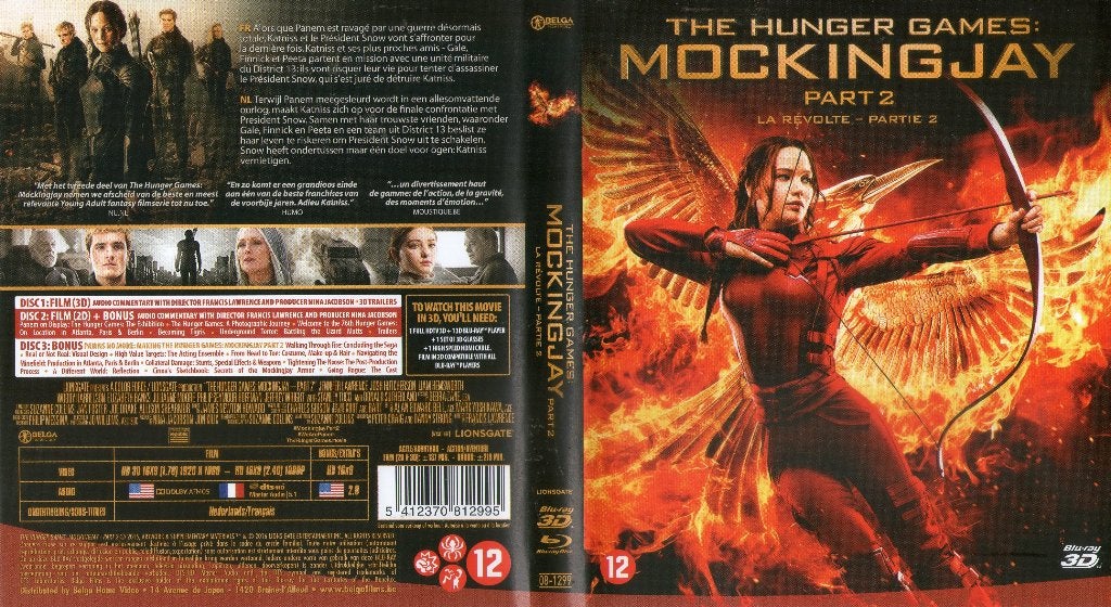 hunger games  mockingjay  part 2(blu-ray 3D + blu-ray) nieuw, Ophalen of Verzenden, Zo goed als nieuw, Science Fiction en Fantasy
