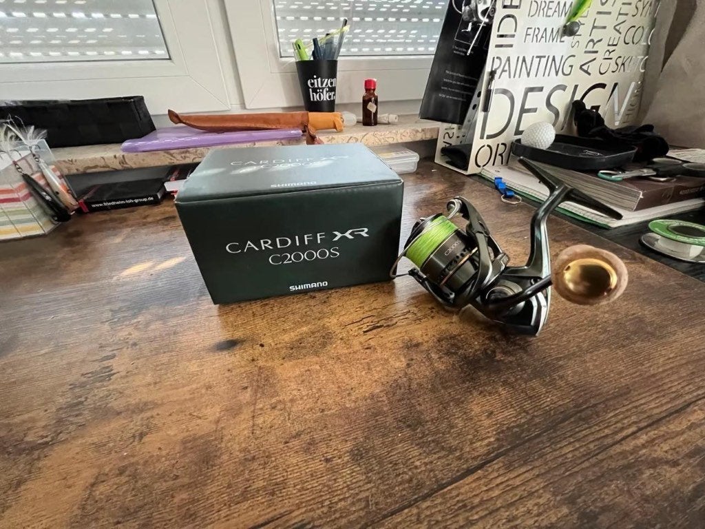Shimano Cardiff XR 2000, Hobby en Vrije tijd, Spinnewielen en Spinnen, Ophalen of Verzenden, Zo goed als nieuw, Spinnewiel