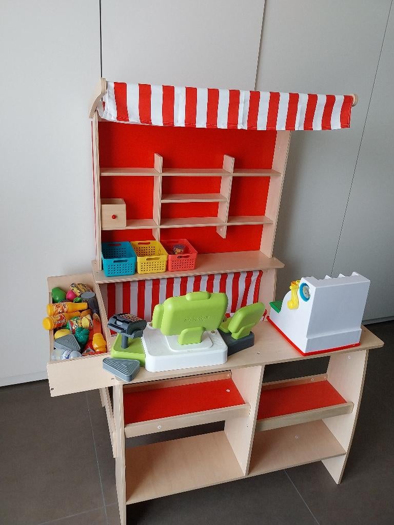 Speelgoedwinkel, Kinderen en Baby's, Speelgoed | Houten speelgoed, Ophalen, Zo goed als nieuw, Overige typen