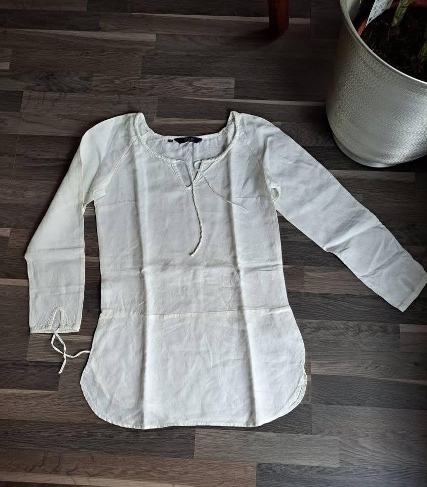 Scapa linnen blouse/tuniek, 38, Kleding | Dames, Maat 38/40 (M), Scapa, Wit, Ophalen of Verzenden