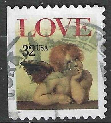 USA 1995 - Yvert 2335 L - Cupido - Love - 32 c. (ST), Verzenden, Gestempeld