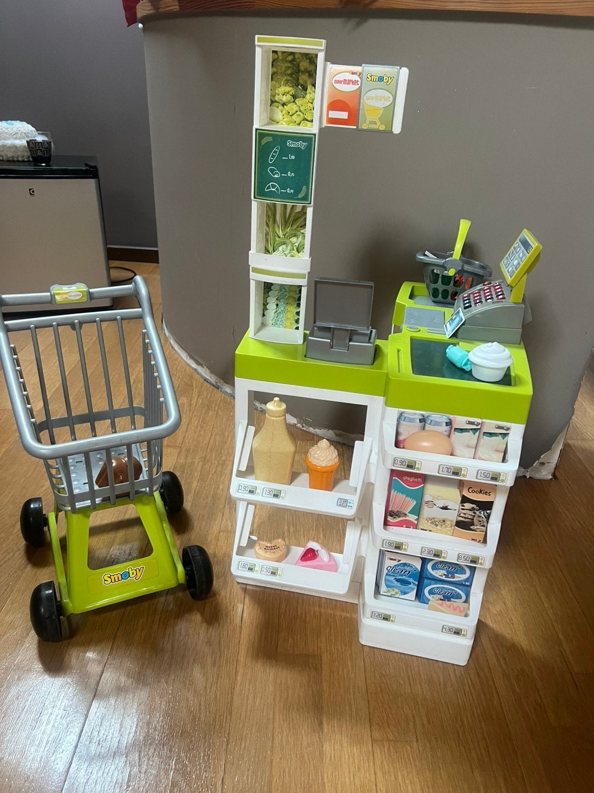 Winkeltje en winkelkaretje van Smoby, Ophalen, Gebruikt, Jongen of Meisje