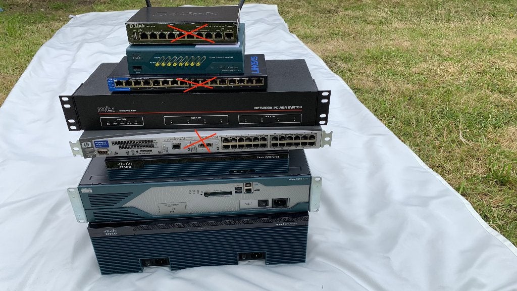 Netwerkapparatuurset: Cisco-netwerkapparatuur, Ophalen, Gebruikt, Router, Cisco