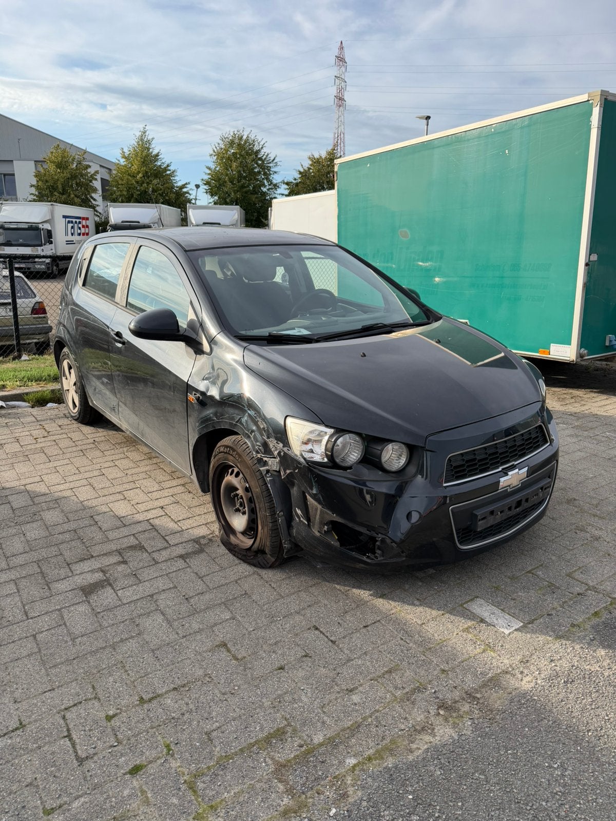 Chevrolet Aveo / 1.4 Benzine / Automaat / Schade / Export, Auto's, Chevrolet, Stof, 4 cilinders, Bedrijf, 5 zetels