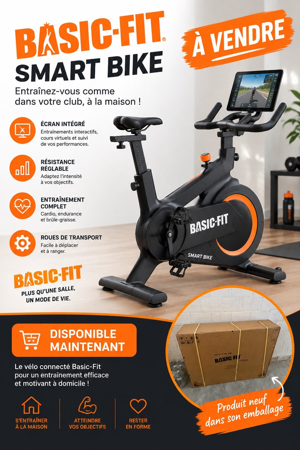 Smart Bike Basic-Fit NIEUW, Enlèvement, Neuf