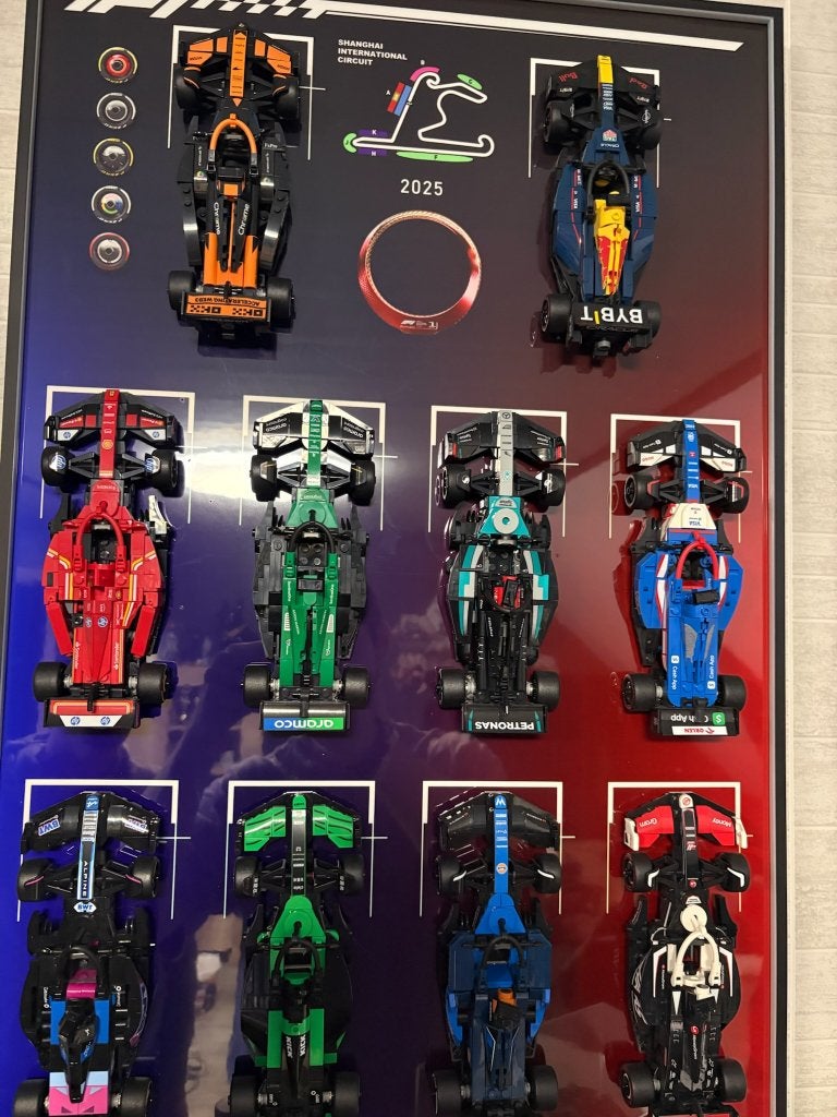 LEGO F1 Collectie in Luxe Displayframe 2025 – 10 Teams, Collections, Enlèvement
