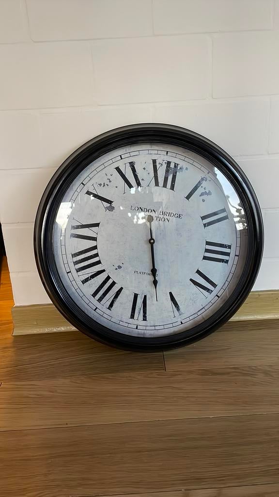 Wandklok, Huis en Inrichting, Ophalen, Zo goed als nieuw, Wandklok
