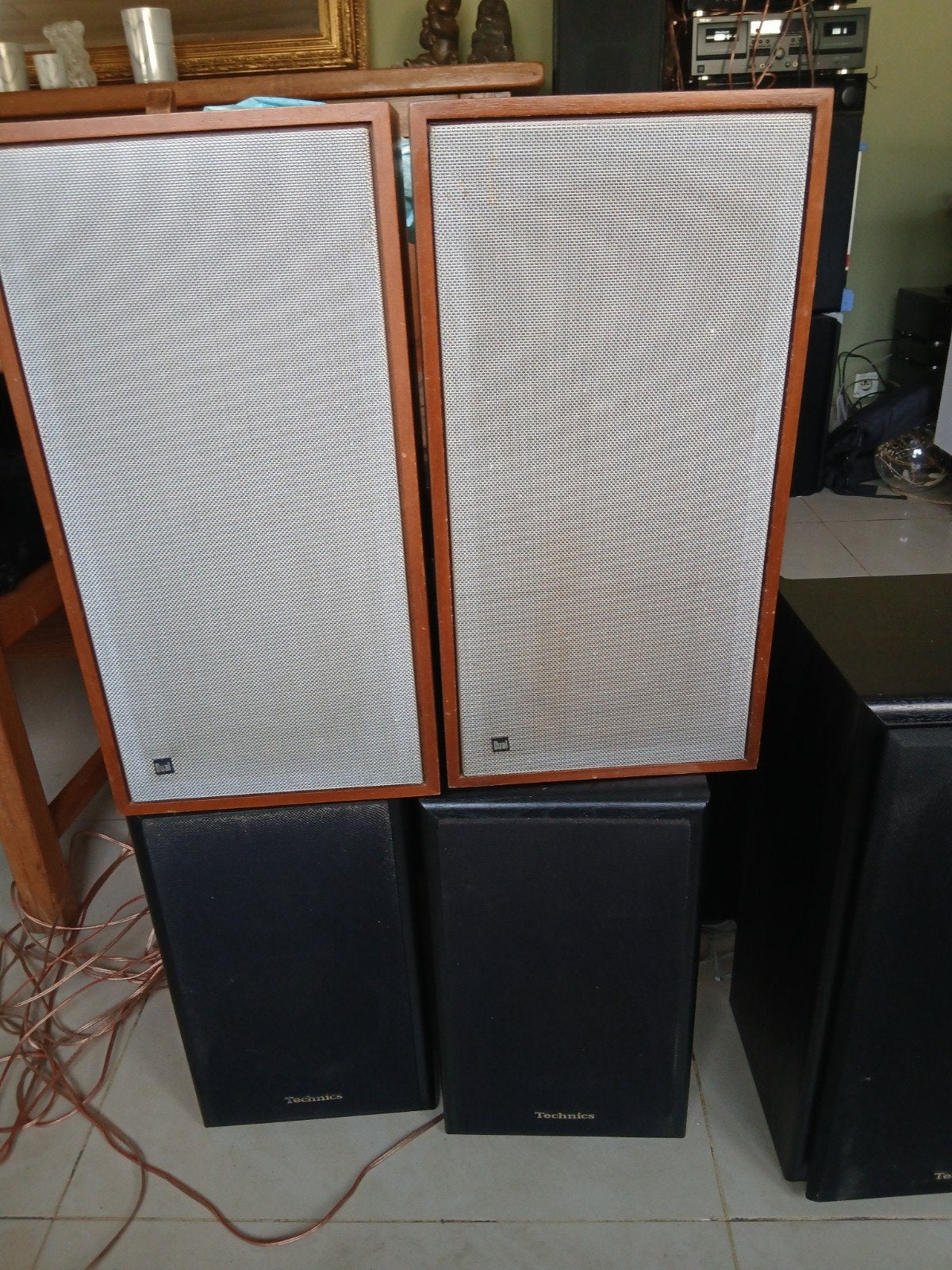 Vintage Dual CL 172 Luidsprekers – Jaren '70 (Hout/Aluminium, Enlèvement