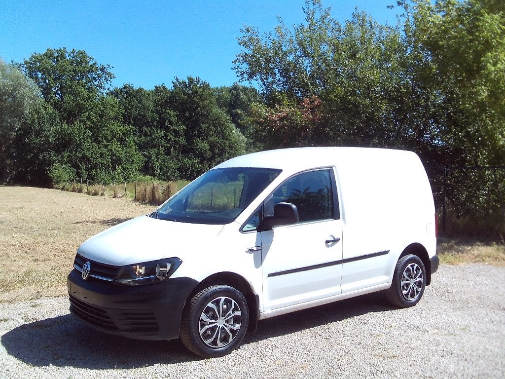 VW Caddy 90dkm 1.4 TGI 8500NETTO Semi LEDER 110PK Topstaat !, Autos, Achat, Entreprise, 2 places, Noir