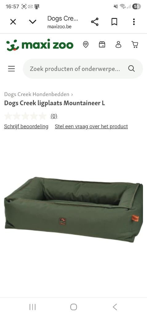 Hondenbed Dog's Creek 100x70, Ophalen, Zo goed als nieuw