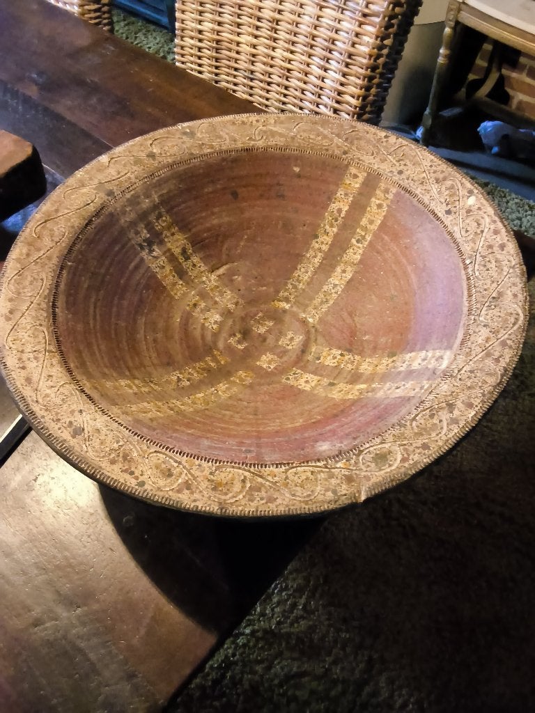 Prachtige XL Mexicaanse handgemaakte schaal ( 53 cm), Ophalen