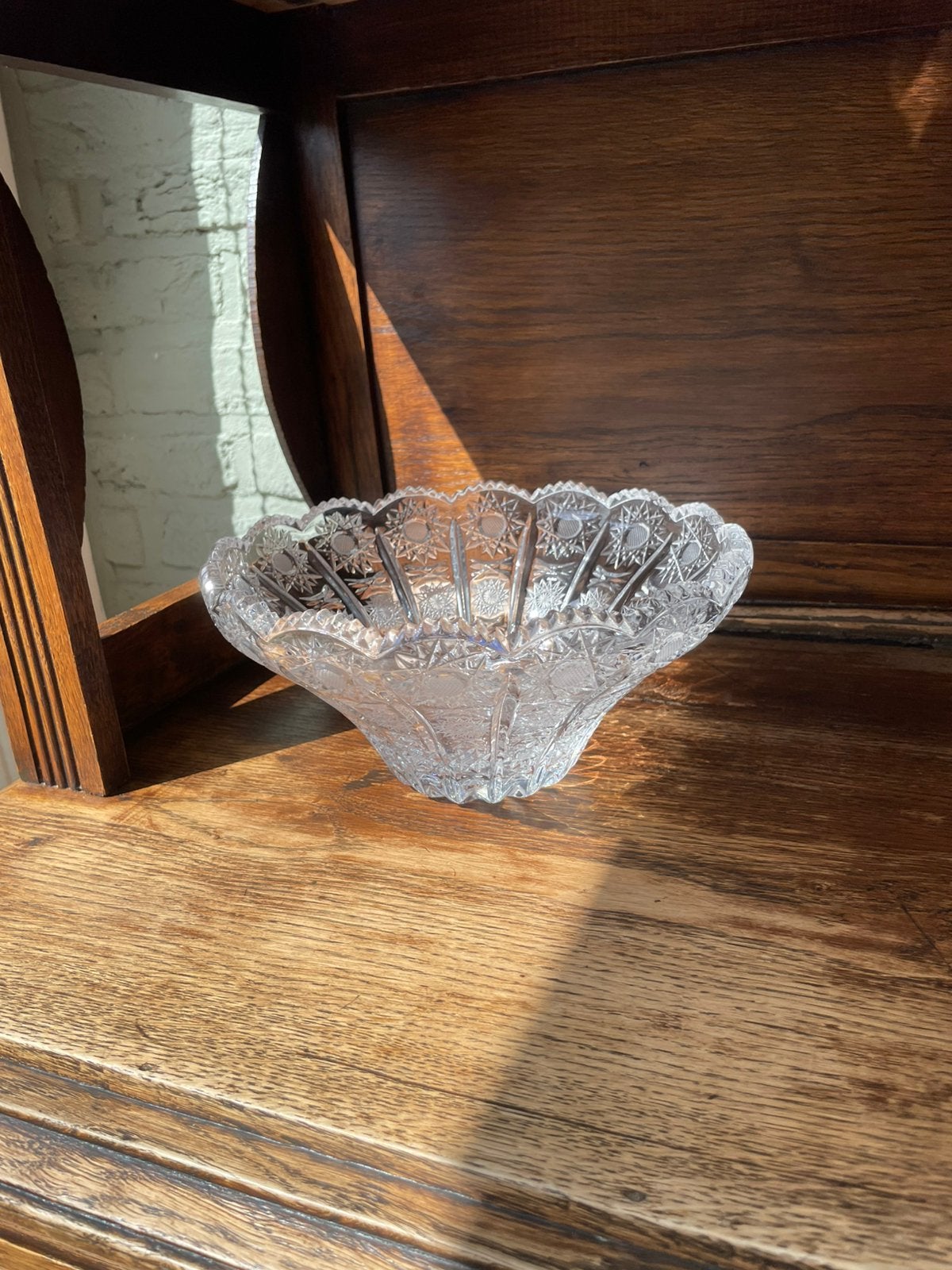 Bol cristal 24 % plomb taillé à la main - Koglass - Ø 22 cm, Enlèvement ou Envoi, Comme neuf, Balance