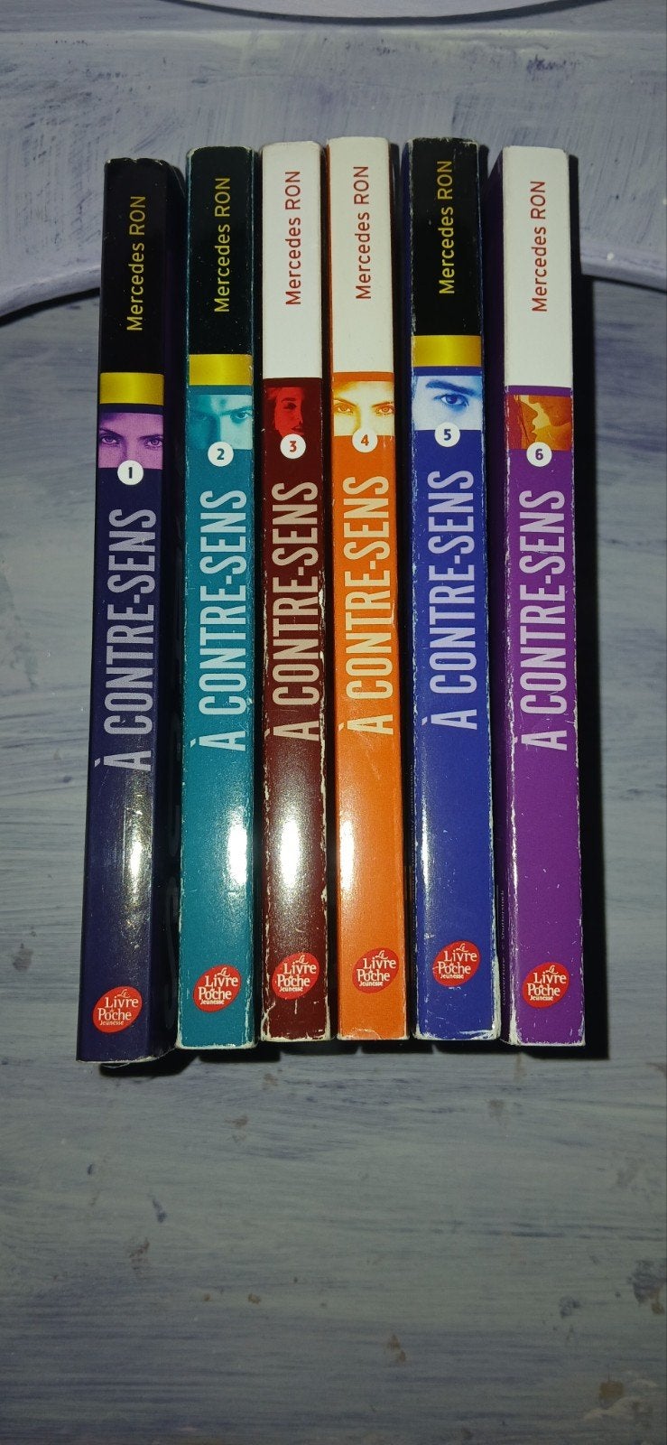 A contre-sens - lot de 6 livres de poche, Ophalen of Verzenden, Gelezen, Mercedes Ron