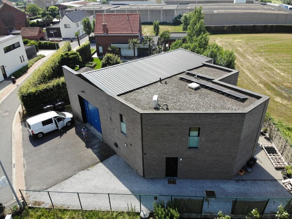 maison moderne avec hangard/entrepôt, Province de Flandre-Occidentale, Habitation avec espace professionnel, WIELSBEKE, 500 à 1000 m²