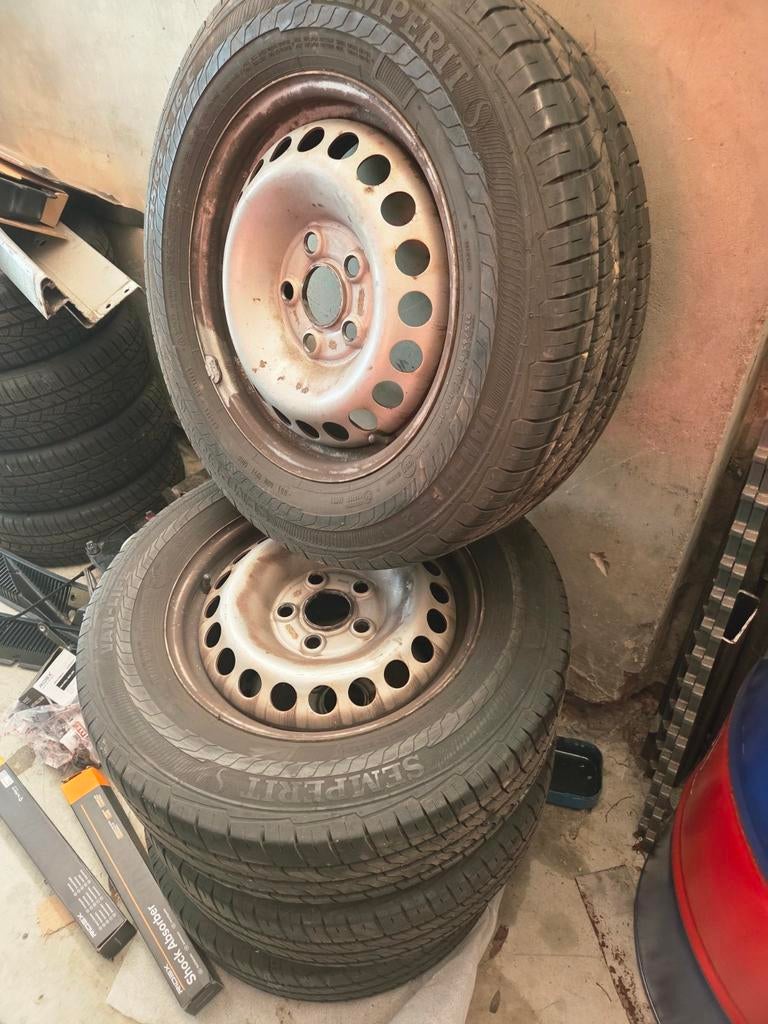 Banden met velgen 215/65/R 16 C, Ophalen of Verzenden