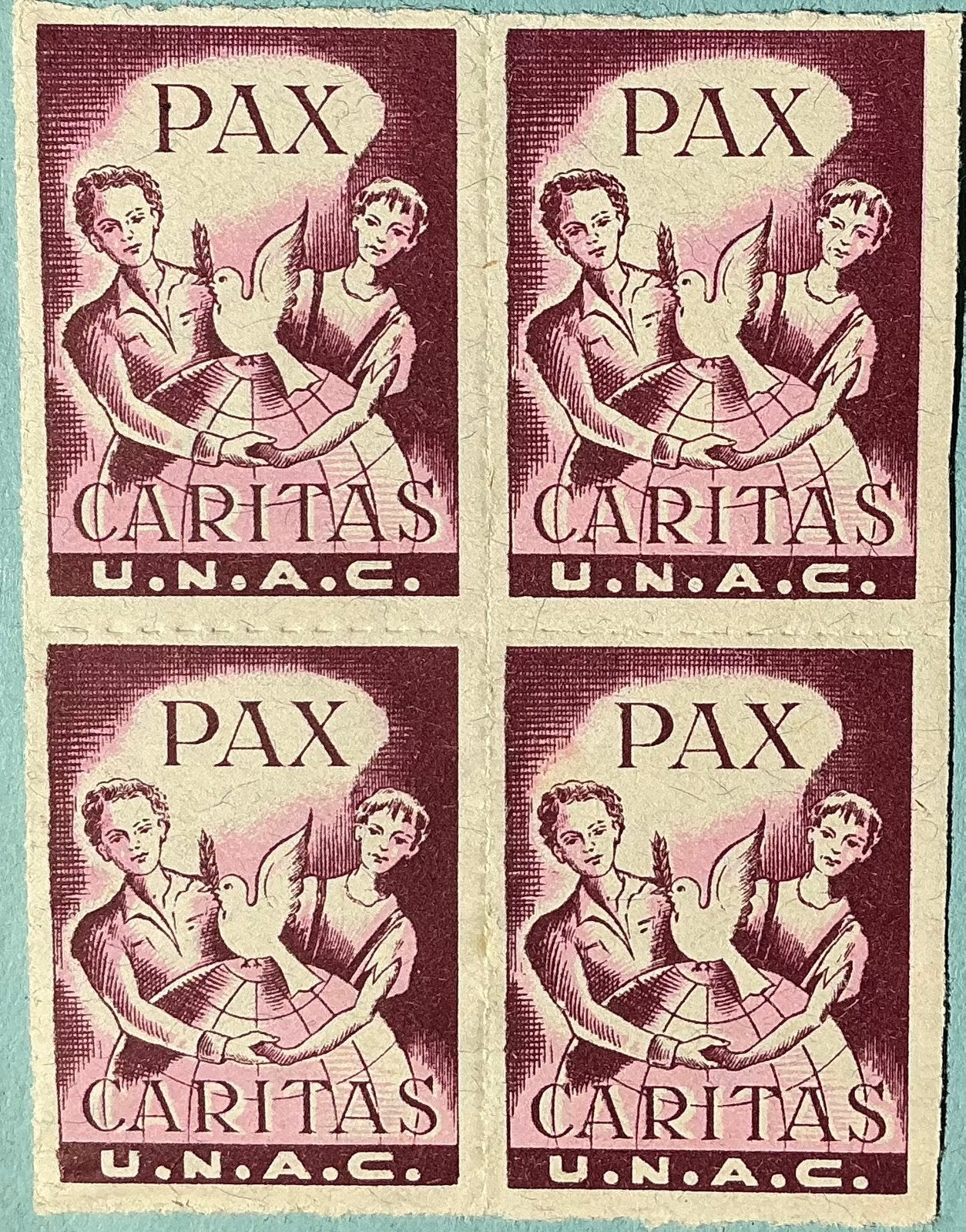 LOT 653. Bloc CARITAS- U.N.A.C. Gomme. MNH., Enlèvement ou Envoi, Non oblitéré, Gomme originale, Neuf