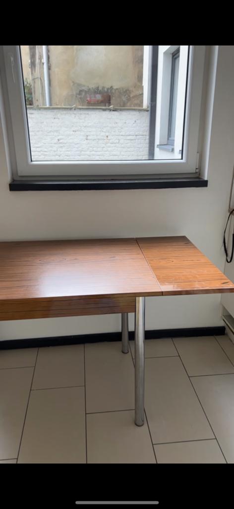Table en bois rétractable., Enlèvement, Utilisé