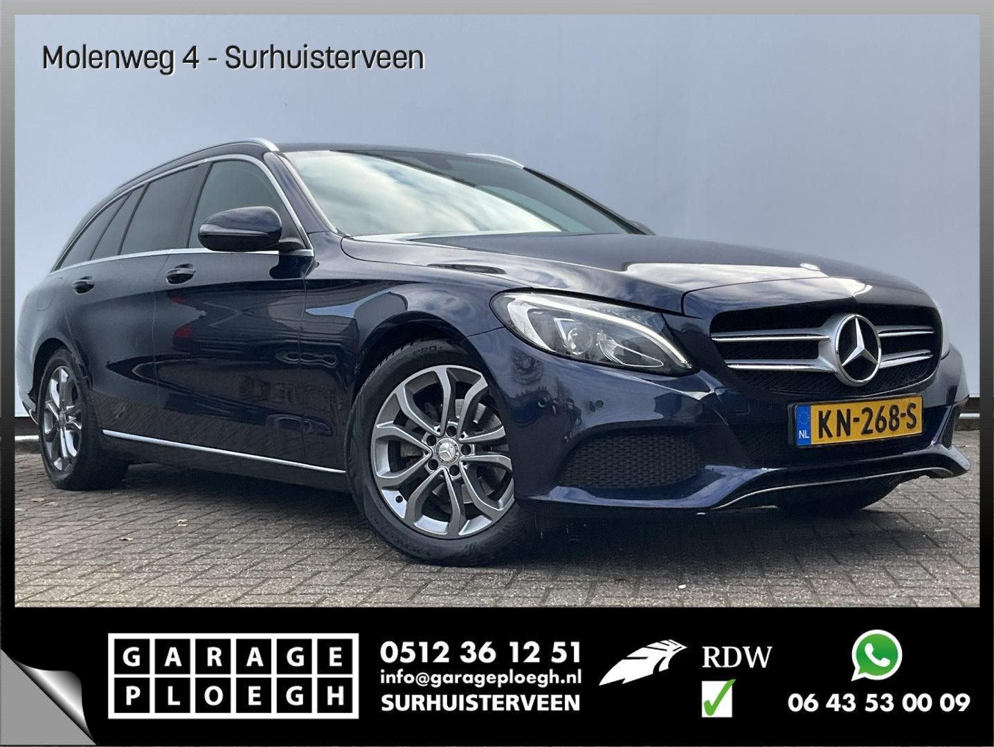 Mercedes-Benz C 180 Estate CDI Aut7 Prestige attache remorqu, Autos, Entreprise, Automatique, Classe C, Bleu