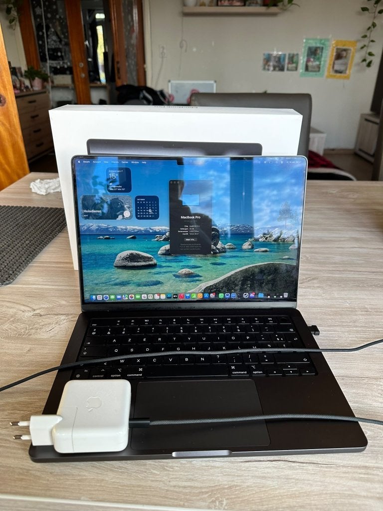 macbook pro m3, Overige groottes, 512 GB, Zo goed als nieuw, Azerty