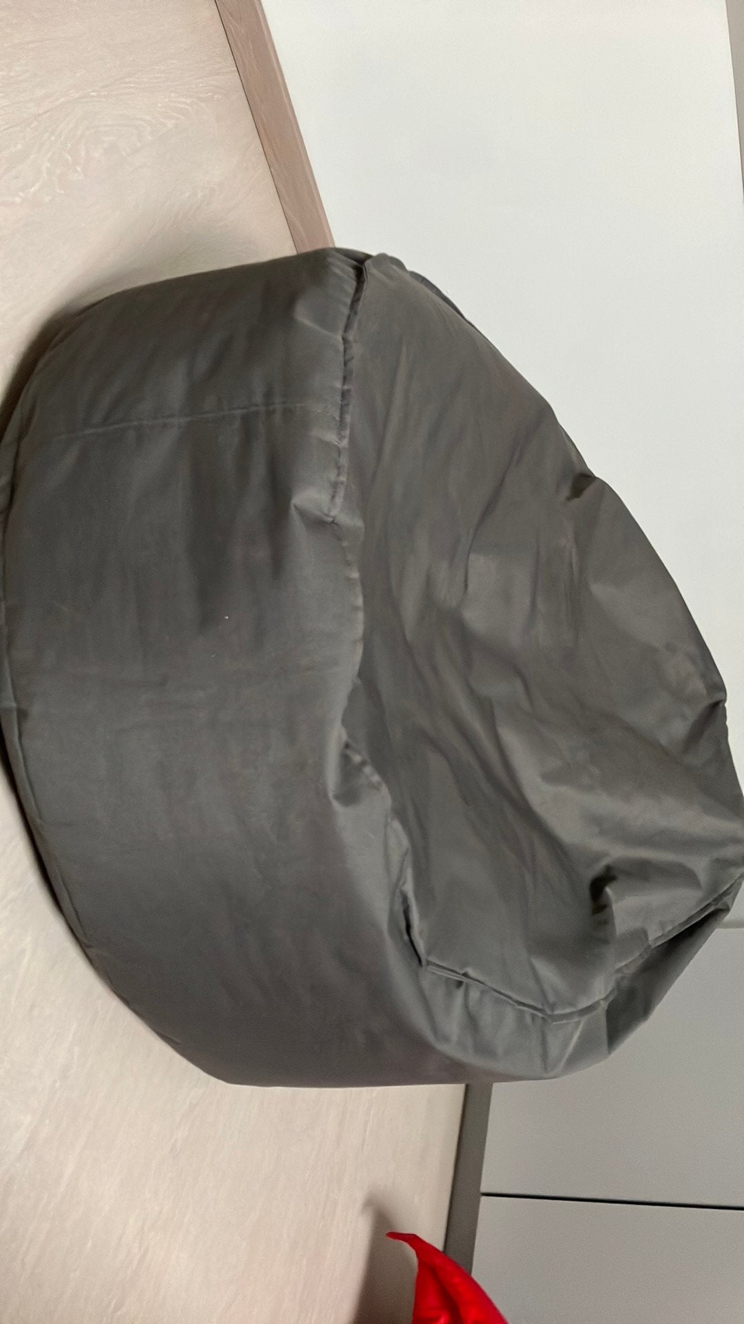Grijze Lebel zitzak, Enlèvement, Comme neuf, Pouf