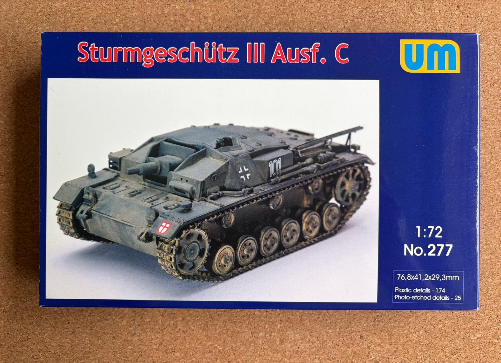 UM 277 sturmgeschütz III Ausf.C 1:72, Hobby en Vrije tijd, Modelbouw | Auto's en Voertuigen, Verzenden, Zo goed als nieuw