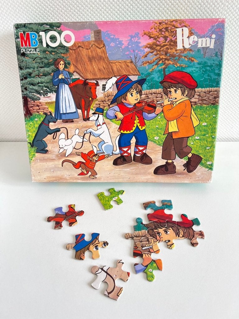 Puzzle Rémi sans famille - MB 1981, Enlèvement ou Envoi, Moins de 500 pièces, Utilisé, Puzzle