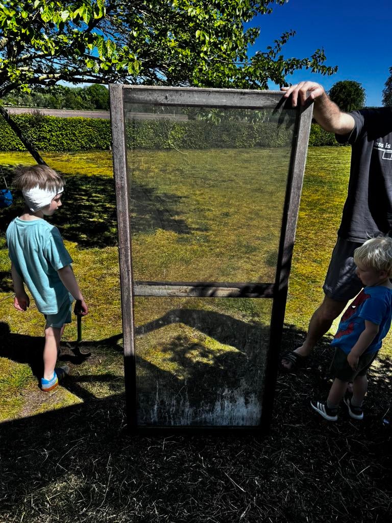 Serre glas voor slabakken, Doe-het-zelf en Bouw, Ophalen, Gebruikt, 80 tot 120 cm, 120 tot 160 cm