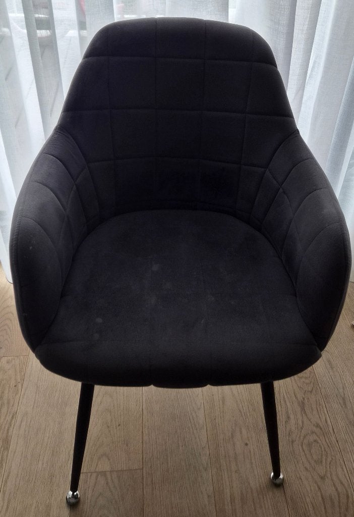 6 chaises salle à manger, Maison & Meubles, Enlèvement, Utilisé, Gris, Cinq, Six Chaises ou plus