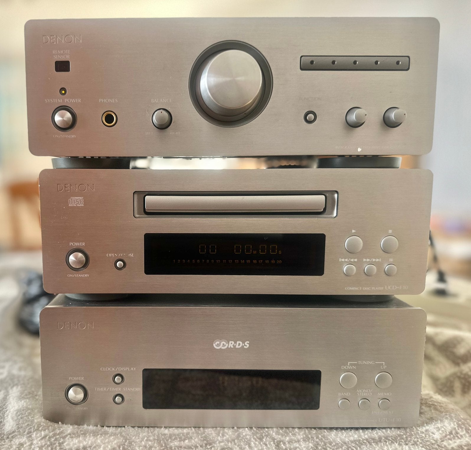 Mini chaine DENON F10 vintage haut de gamme annees 90, Enlèvement, Denon