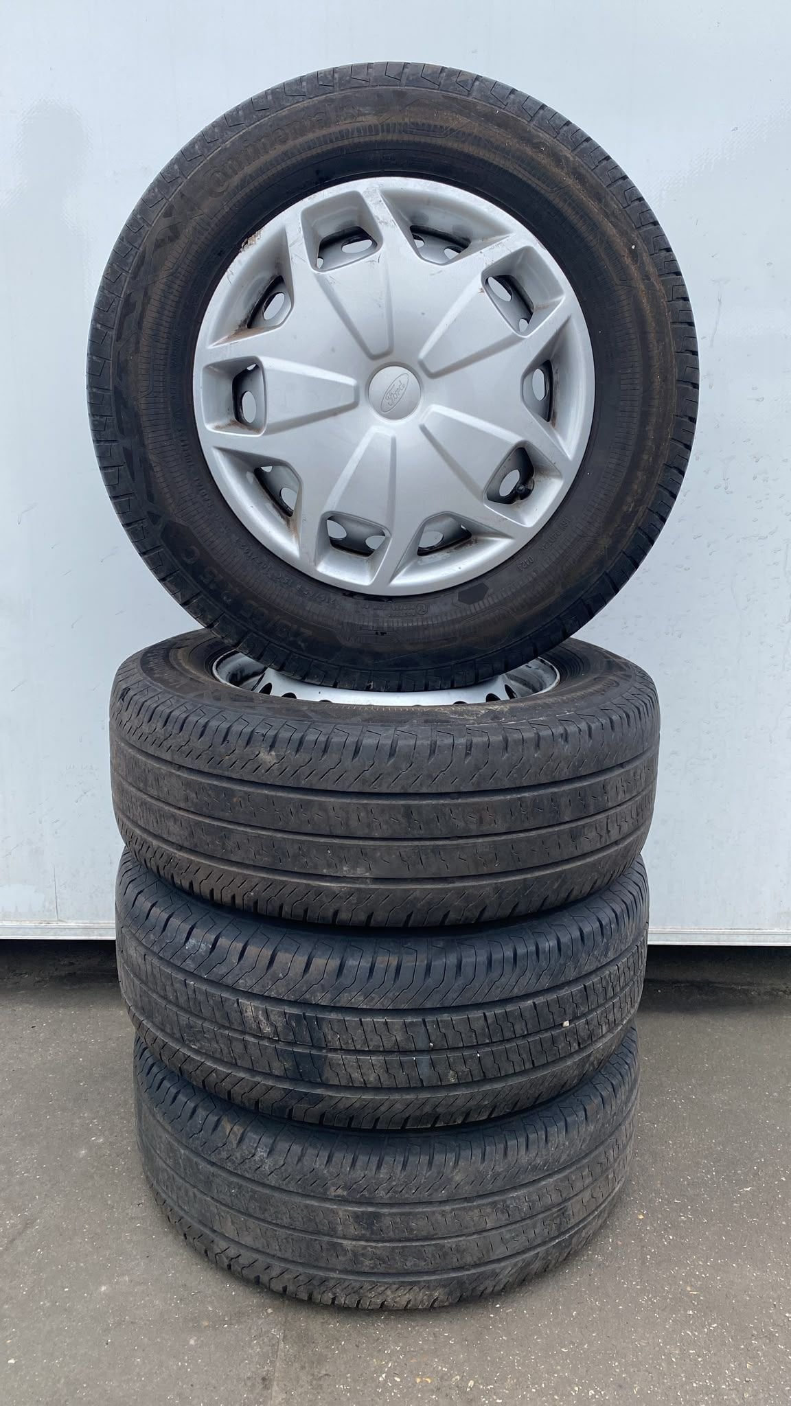 Ford Transit Custom Zomer Banden Set 215-65-15 5x160, Pneus et Jantes, -, Utilisé, -