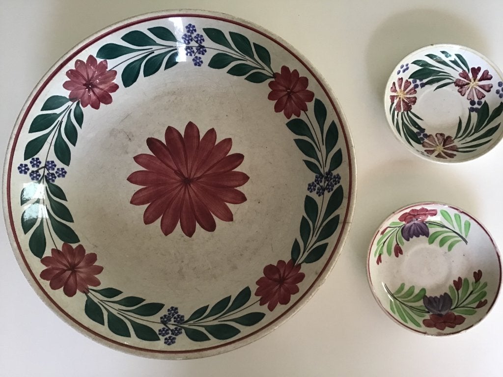 Boerenbont servies, Ophalen