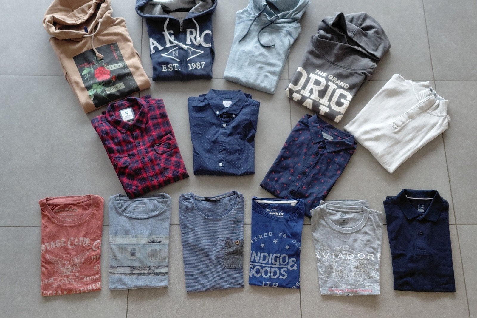 lot de sweats-shirt pulls chemises et tee-shirts homme T S, Enlèvement